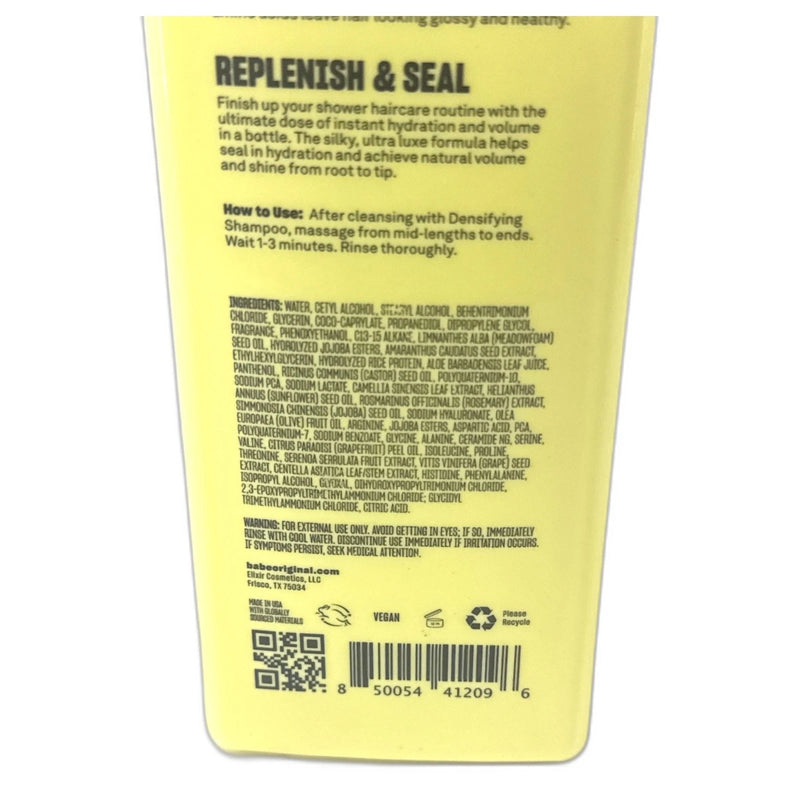 Babe Original Densifying Conditioner Aloe Ceramides Rice Protein Pack of 2 New