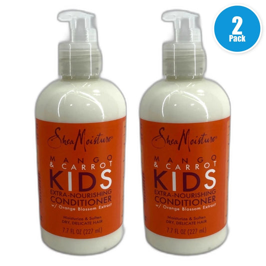 Shea Moisture Mango Carrot Kids Extra-Nourishing Conditioner 7.7oz Pack of 2 New