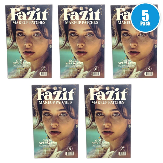 Fazit Temp Make up Patches Gold Speckles Glitter Freckles 30pc Pack of 5 New