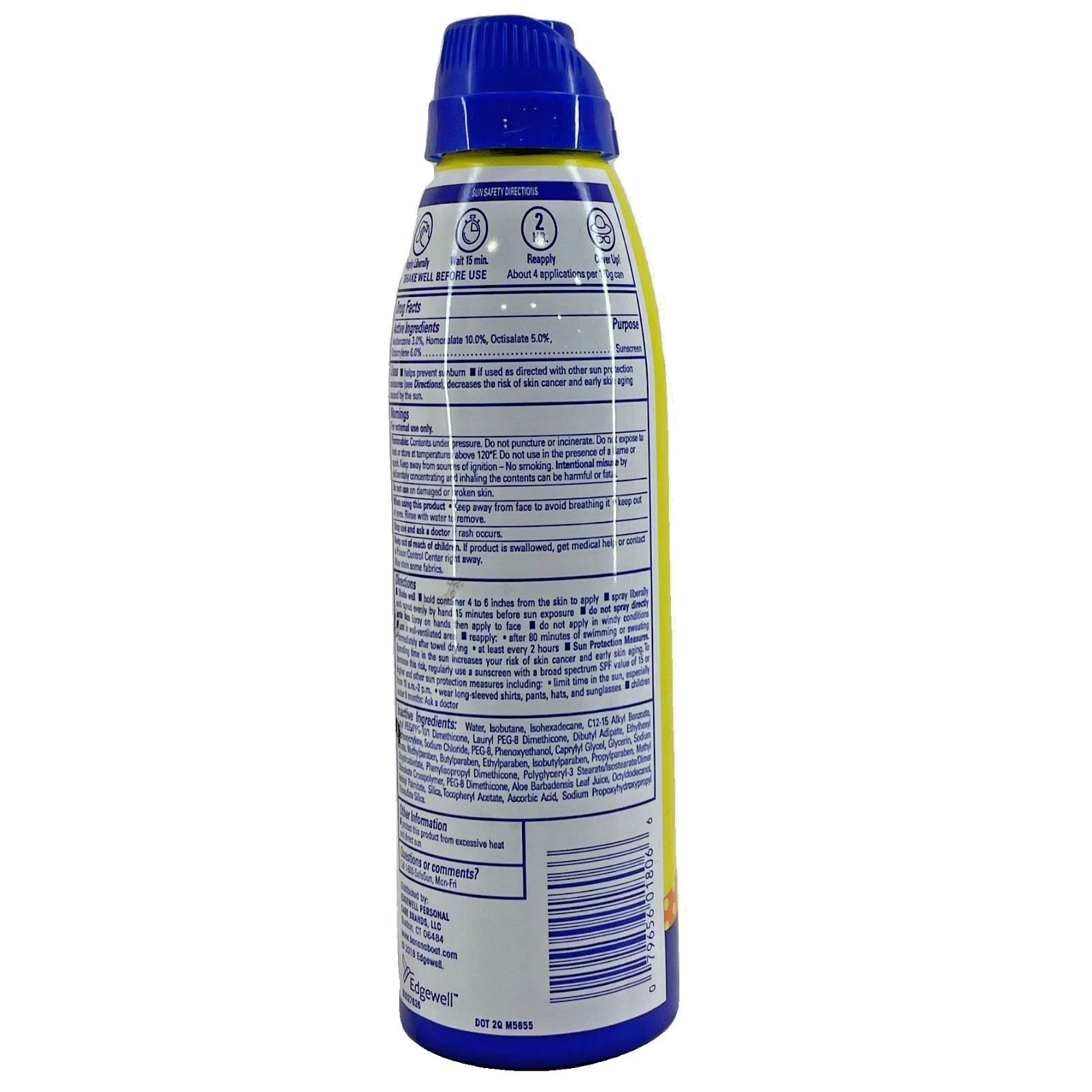 Banana Boat Kids Sport Sunscreen Spray SPF 50+ PowerStay 6 oz 3 Pack Exp: 06/26 3