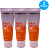 KT Health Pain Relief Gel Menthol 5% Camphor 5% 3.4 fl oz 3 Pack New Exp 03/27