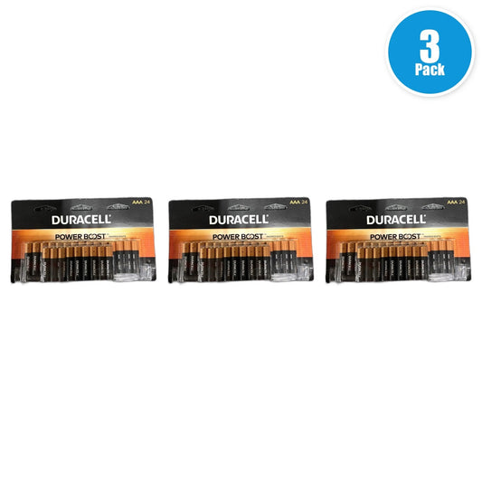 Duracell Coppertop AAA Alkaline Batteries 24ct Pack of 3 New
