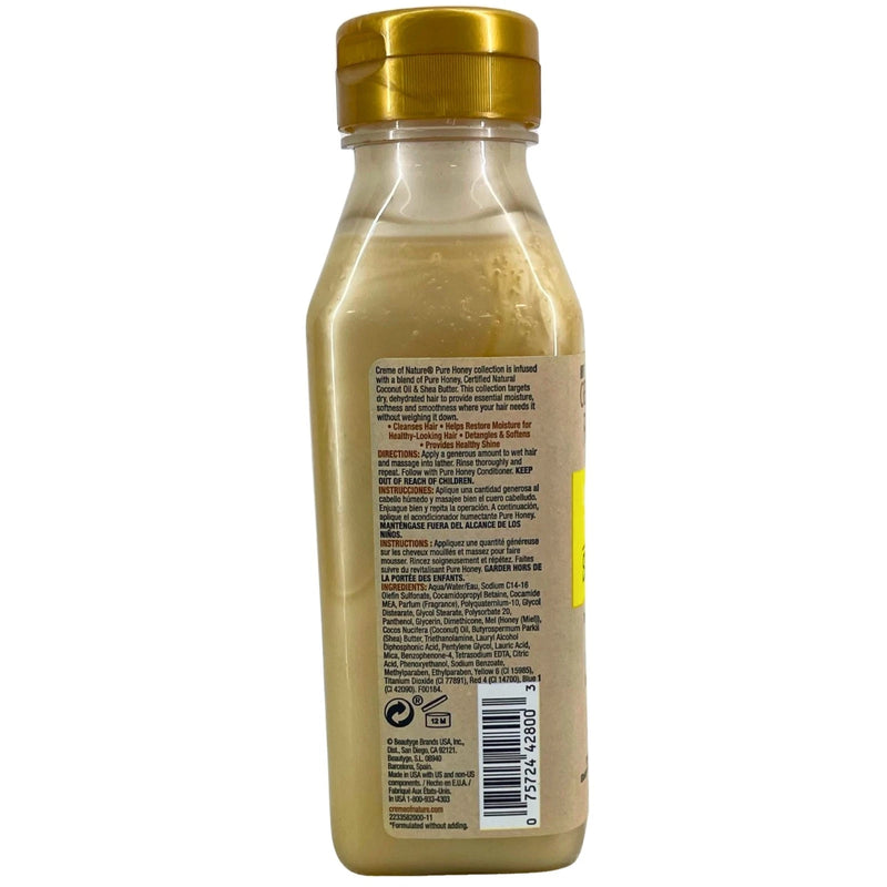 Creme of Nature Pure Honey Moisturizing Dry Defense Shampoo 12 fl oz 2 Pack New
