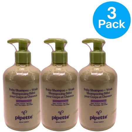 Pipette Baby Shampoo + Wash - Vanilla & Ylang Ylang, Hypoallergenic & Tear-Free