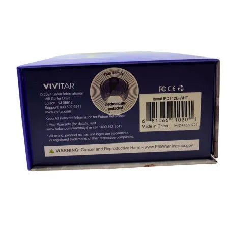 Vivitar Wi-Fi Indoor Security Camera Two-Way Audio Night Vision New