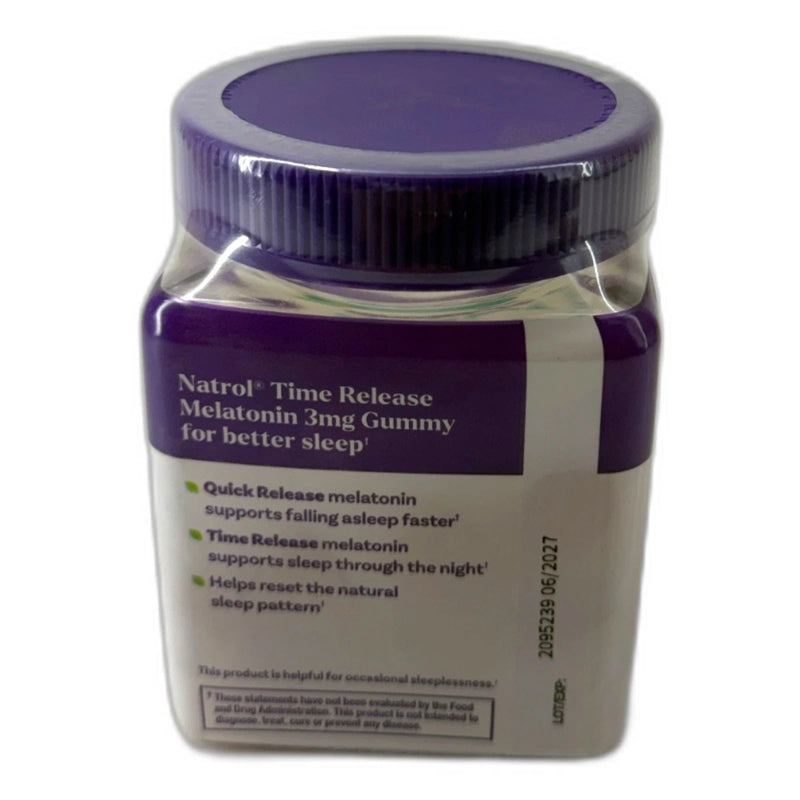 Natrol Time Release Melatonin Gummies 540 Total Exp 06/27 Pack of 12 New