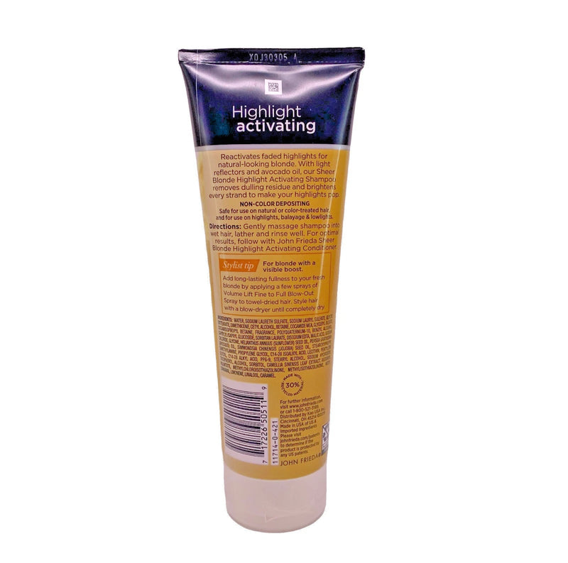 John Frieda Highlight Activating Brightening Shampoo for Blondes 8.45 oz 2 Pack