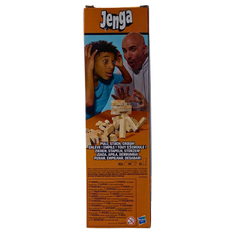 Hasbro Gaming Jenga Classic Stacking Tower Game Genuine Hardwood Blocks 1 Pack