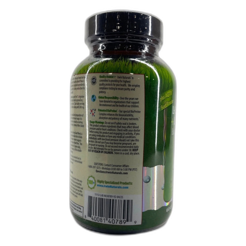 L-Citrulline L-Arginine 60 Liquid Soft-Gels Nitric Exp 04/27 Pack of 2 New