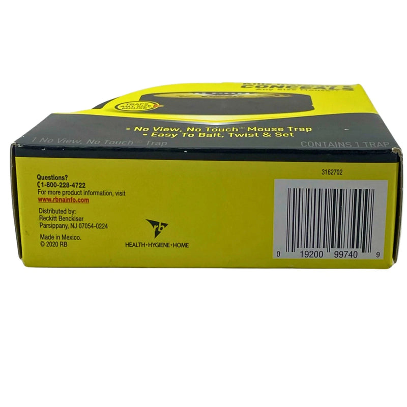 d-CON No View No Touch Mouse Trap Concealed Covered Trap 1 Count 4 Pack New