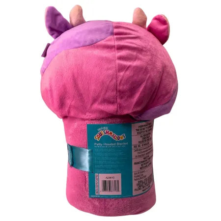 Squishmallows Patty the Cow Hooded Blanket 30" x 50" Wearable New