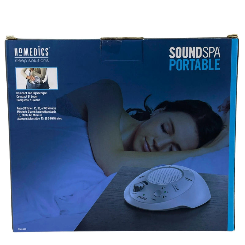 HoMedics SoundSpa Portable White Noise Sound Machine 6 Sounds Timer New