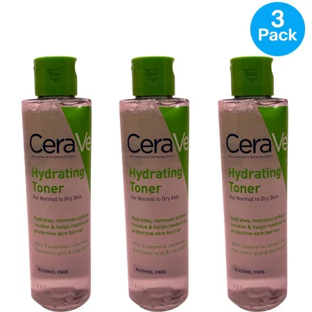 CeraVe Hydrating Toner Alcohol Free 6.8oz 3 Pack New
