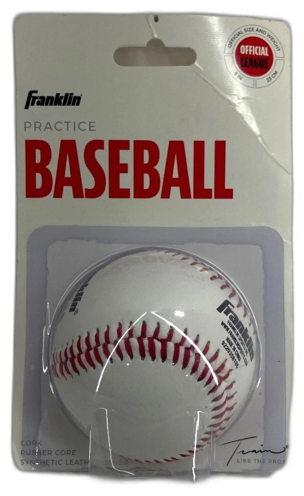 Franklin Practice Baseball Official Size OL1000 Cork Rubber Pack of 5 New