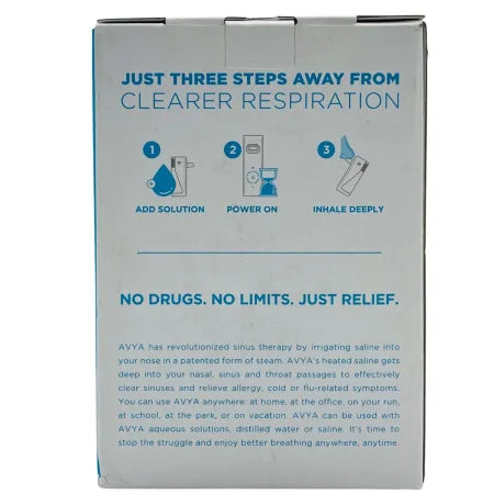 AVYA Steam Inhaler Heated Saline Delivery System – Portable – New
