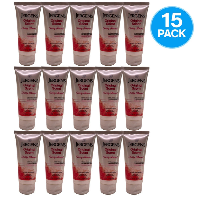 Jergens Original Scent Cherry Almond Moisturizer 2 Fl Oz 15 Pack New