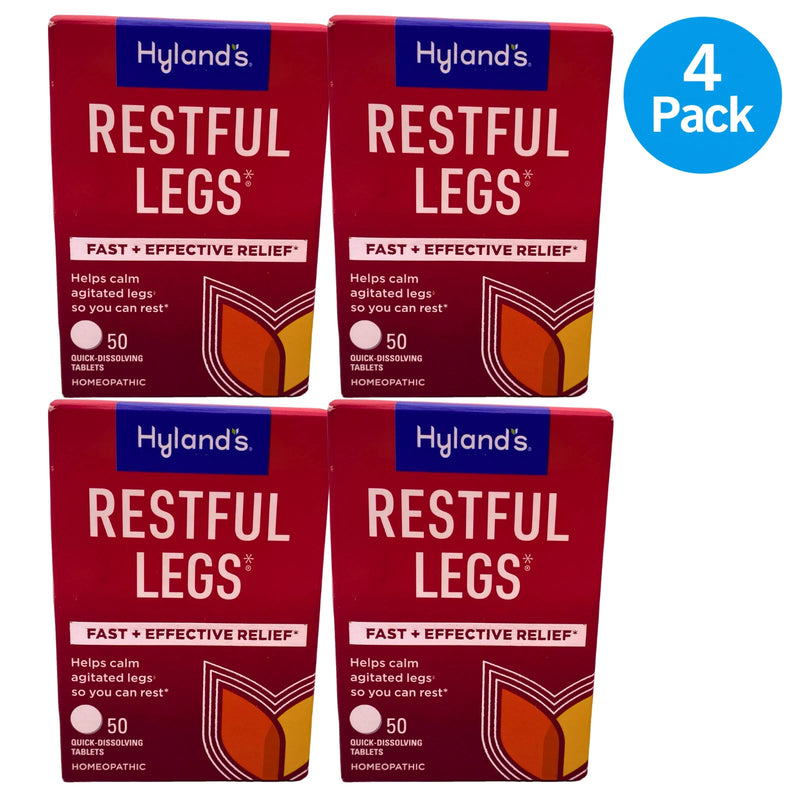 Hyland's Restful Legs Quick-Dissolving Tablets 50 Count 4 Pack New Exp 02/27