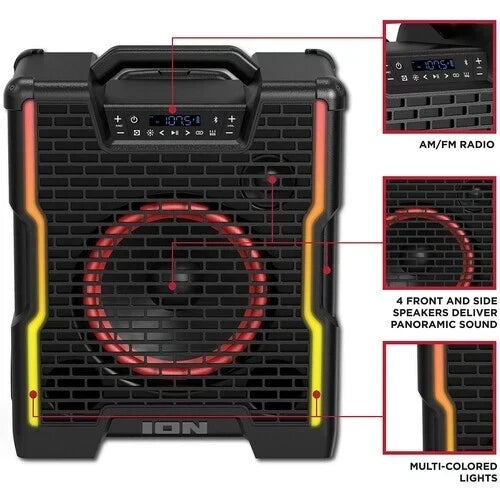 ION Audio Block Rocker Icon All-Terrain Portable Bluetooth Speaker with Lights™ 4