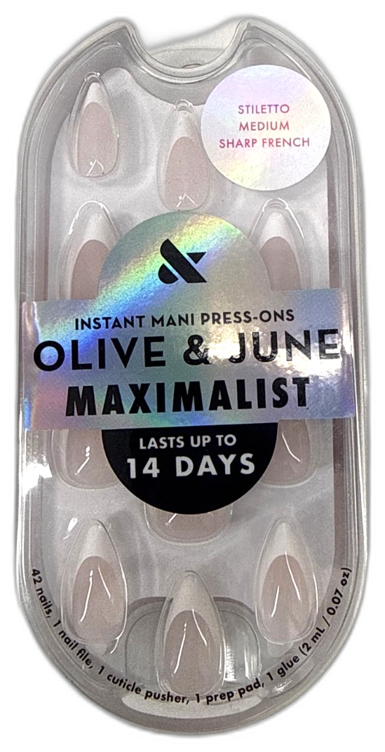 Olive & June Maximalist Instant Press-On Stiletto Medium 126 Total Pack of 3 New