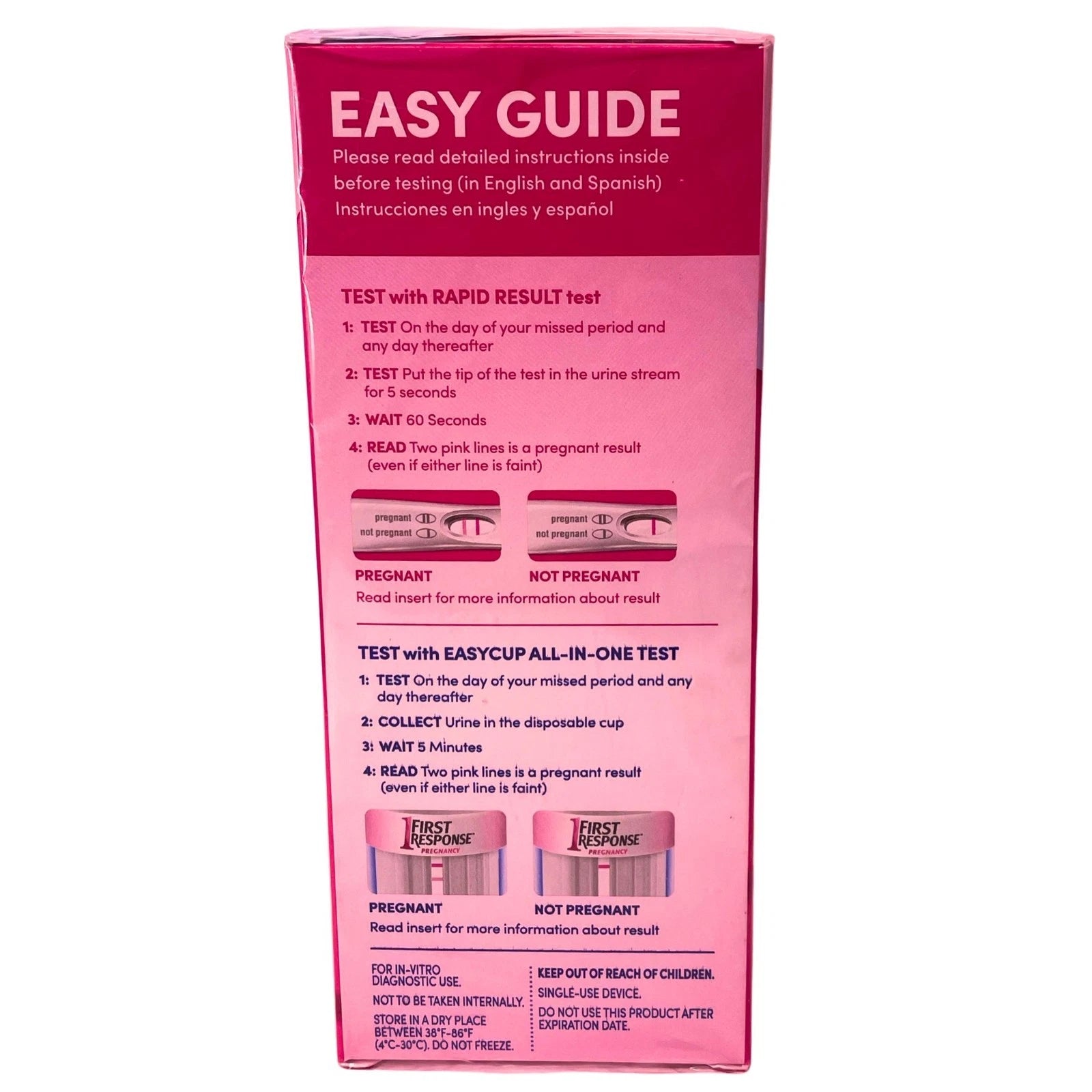 First Response Pregnancy Test Multi Check Quick & Simple 4 Pack New