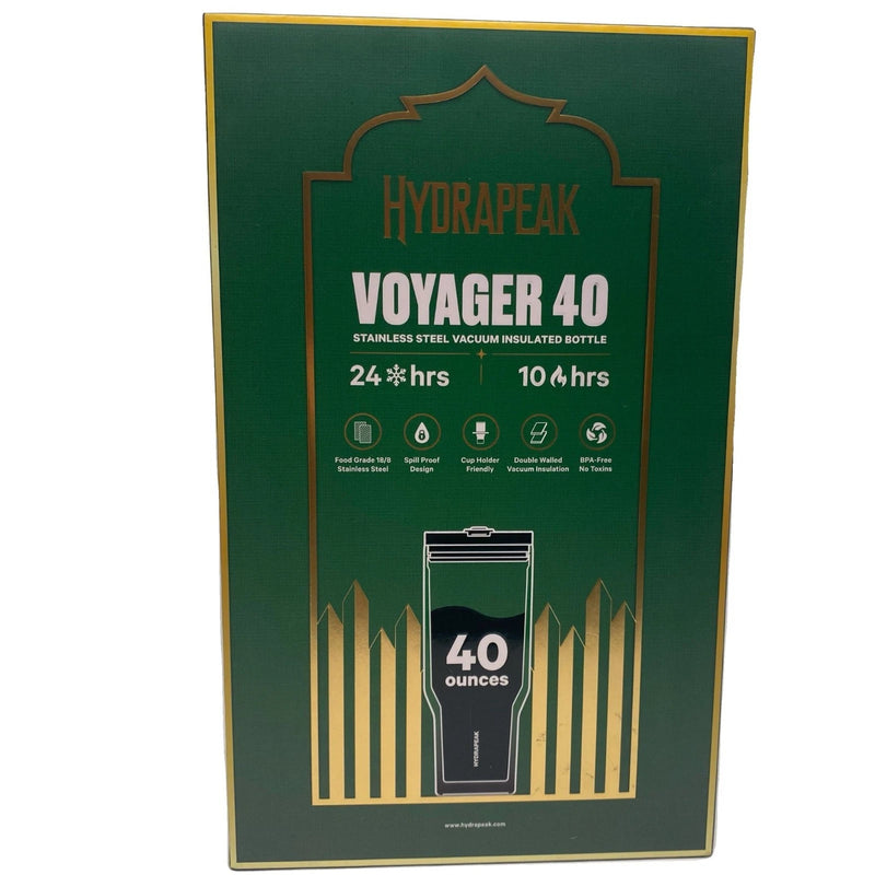 Hydrapeak Voyager 40 Green 40 oz Stainless Steel Tumbler 2 Pack New