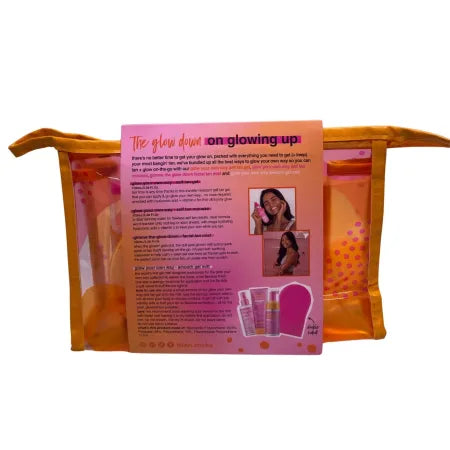 b.tan Glow Your Own Way Self Tan Gift Set w/ Mitt 2 Pack New