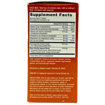 Ageless Male Increase Testosterone Dietary Supplement 60 Tablets (1 Pack) 2