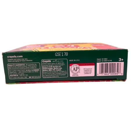 Crayola 64 Crayons Box w/ Sharpener Assorted Colors Kids Art 4 Pack