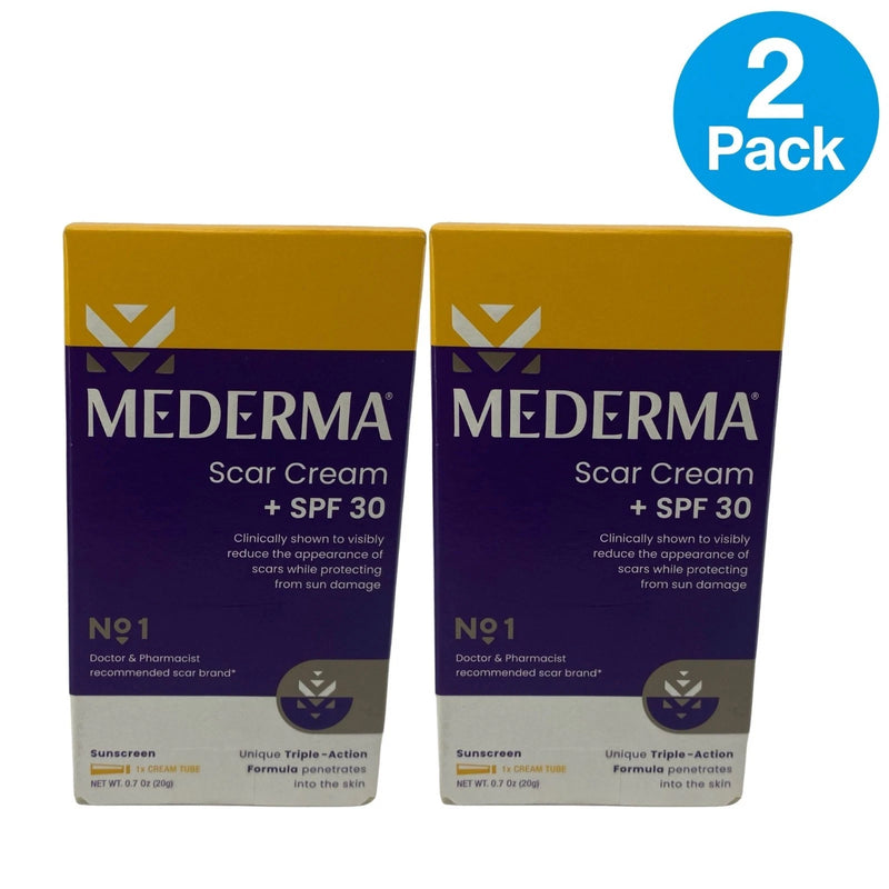 Mederma Scar Cream SPF 30 0.7 oz Sunscreen 2 Pack New Exp 12/27