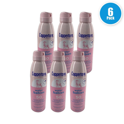 Coppertone WaterBABIES Sunscreen Quick Cover Spray Exp 02/27 Pack of 6 New