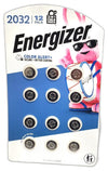Energizer 2032 3V Lithium Coin Battery 100% Leak Proof Exp 03/36 Pack of 2 New