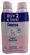 Coppertone WaterBabies Lotion Water 6 Total Exp 07/27 Pack of 3 New