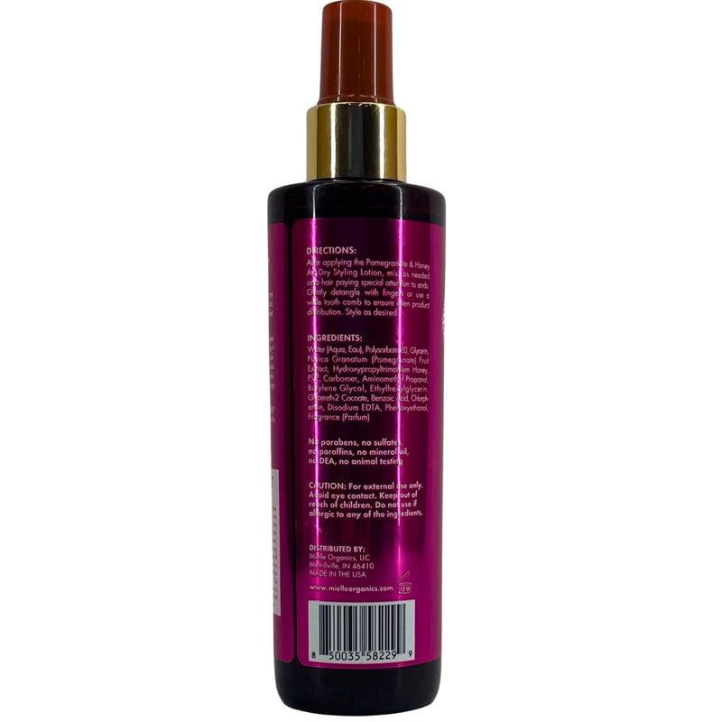 Mielle Organics Pomegranate & Honey Air Dry Styler Gel Sprayable Curls 2 Pack