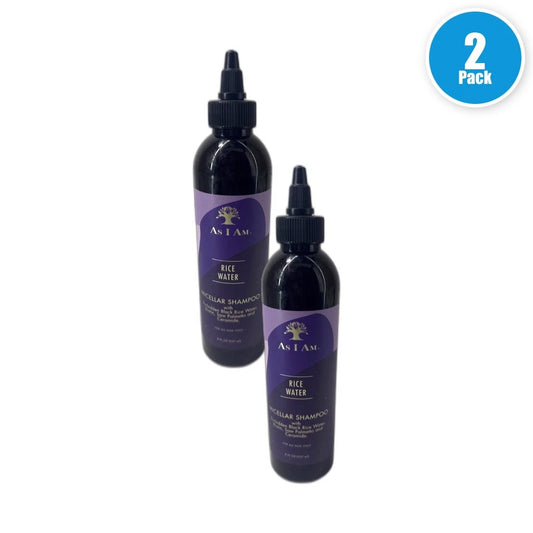 As I Am Rice Water Shampoo 8 Oz Forbidden Black Rice Saw Palmetto Pack of 2 New