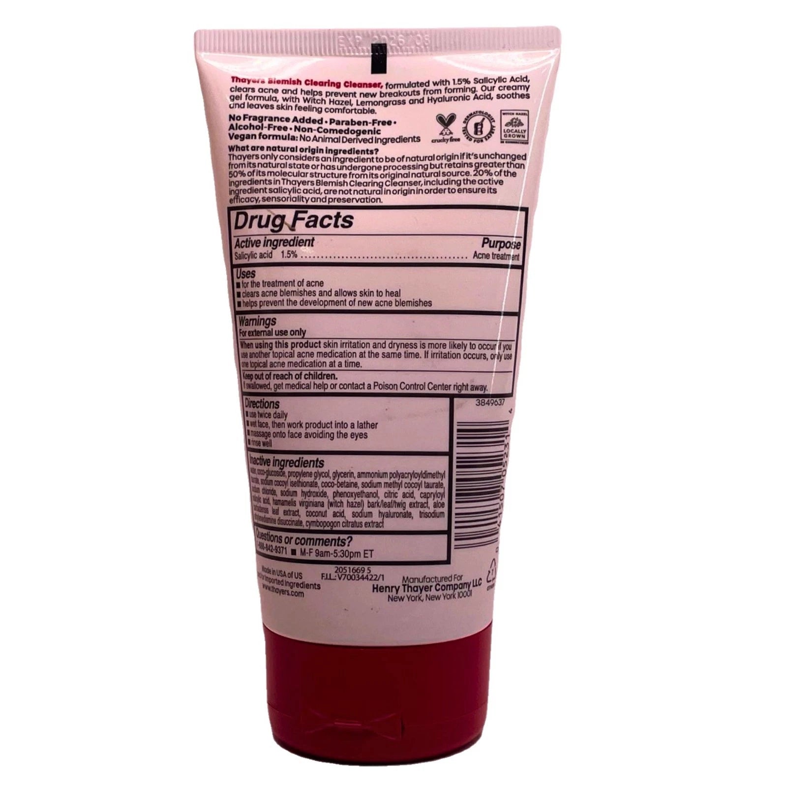 Thayers Facial Toner 4.4 OZ 2 Pack New Exp 08/2026