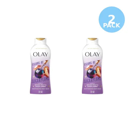 2 Pk Olay Body Wash for Women, Limited Edition: Visions of Sugarplums 1