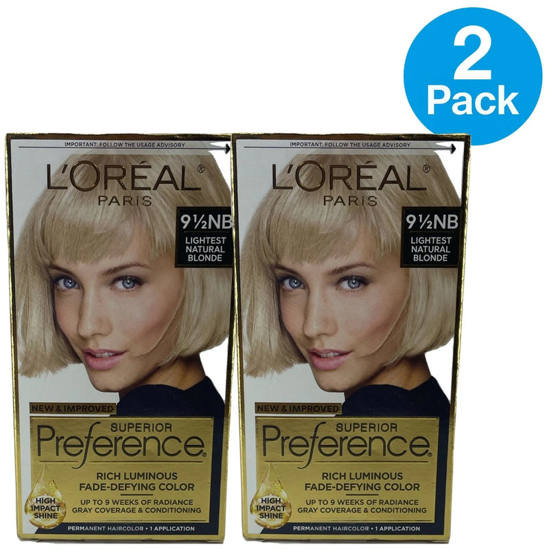 L'Oreal Paris Superior Preference Permanent Hair Color 9.1/2NB Lightest Natural
