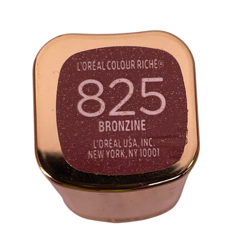L'Oreal Colour Riche Lipstick 825 Bronzine Shimmer 0.13 oz - 3 Pack Set