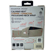 Sharper Image Calming Heat Copper Charcoal Massaging Neck Wrap 2 Pack New