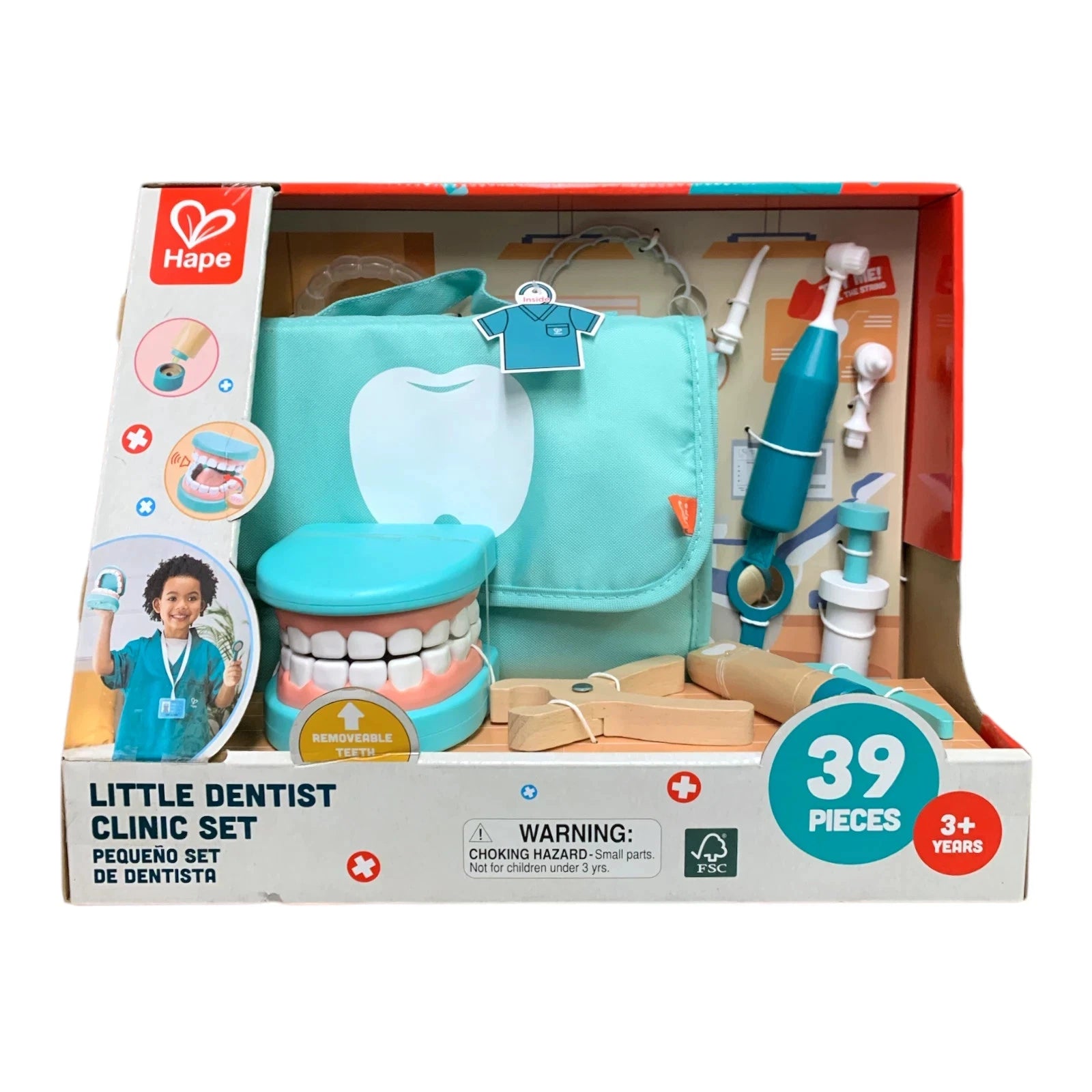 Hape Little Dentist Clinic Set, 39-Piece Educational Pretend Playset 1