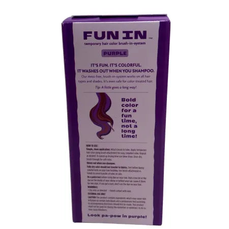 Sun In Fun In Temporary Hair Color Purple 1 oz 4 Pack New