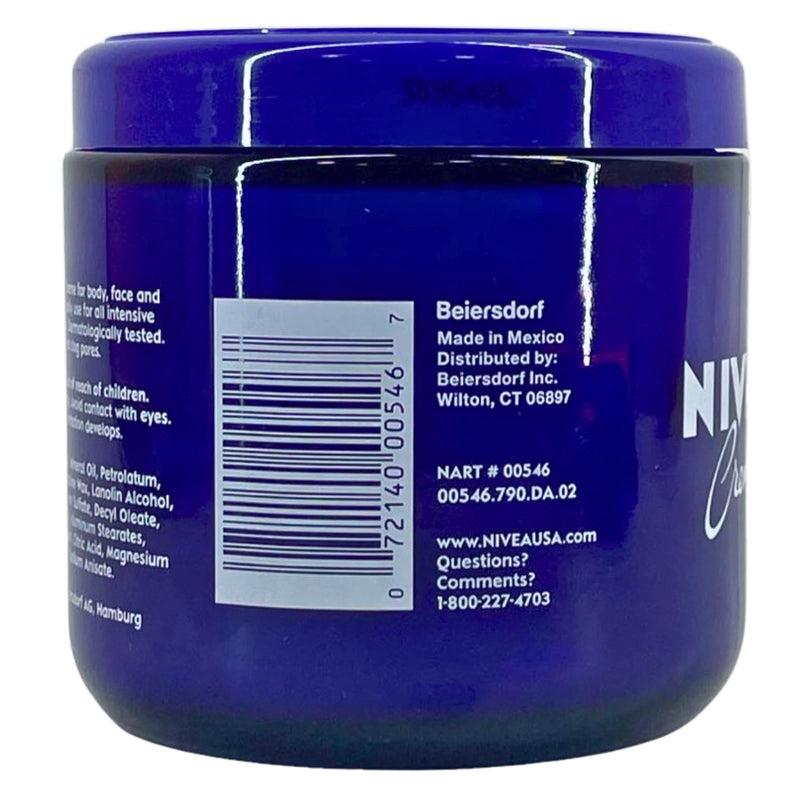 Nivea Creme Rich Moisturizing Body Face & Hands Cream Jar 13.5oz 3 Pack New
