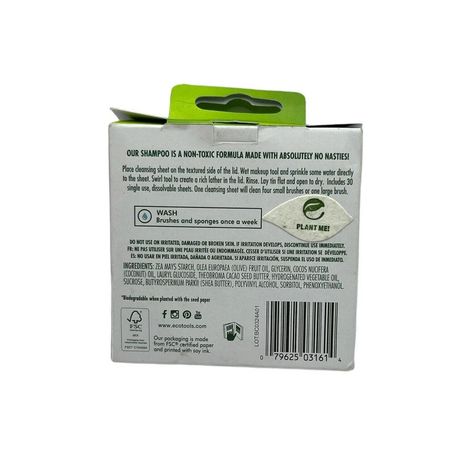 EcoTools Brush Cleansing Sheets 3161 3 Pack Dissolvable Sheets New
