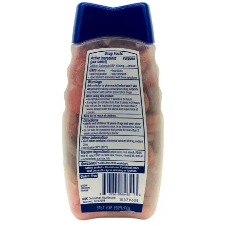 Tums Ultra Strength 1000 Assorted Berries Antacid 160 Chewable Tablets – New