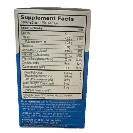 Bausch + Lomb Ocuvite Adult 50+ 90ct 1 Pack New