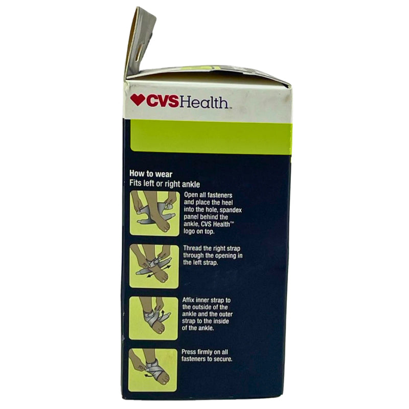 CVS Health Compression Support Ankle Moderate Support Adjustable Fits Inside Sho