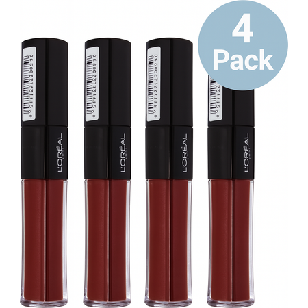 L'Oréal Paris Infallible Lip Gloss 0.21 oz 4 Pack New 1