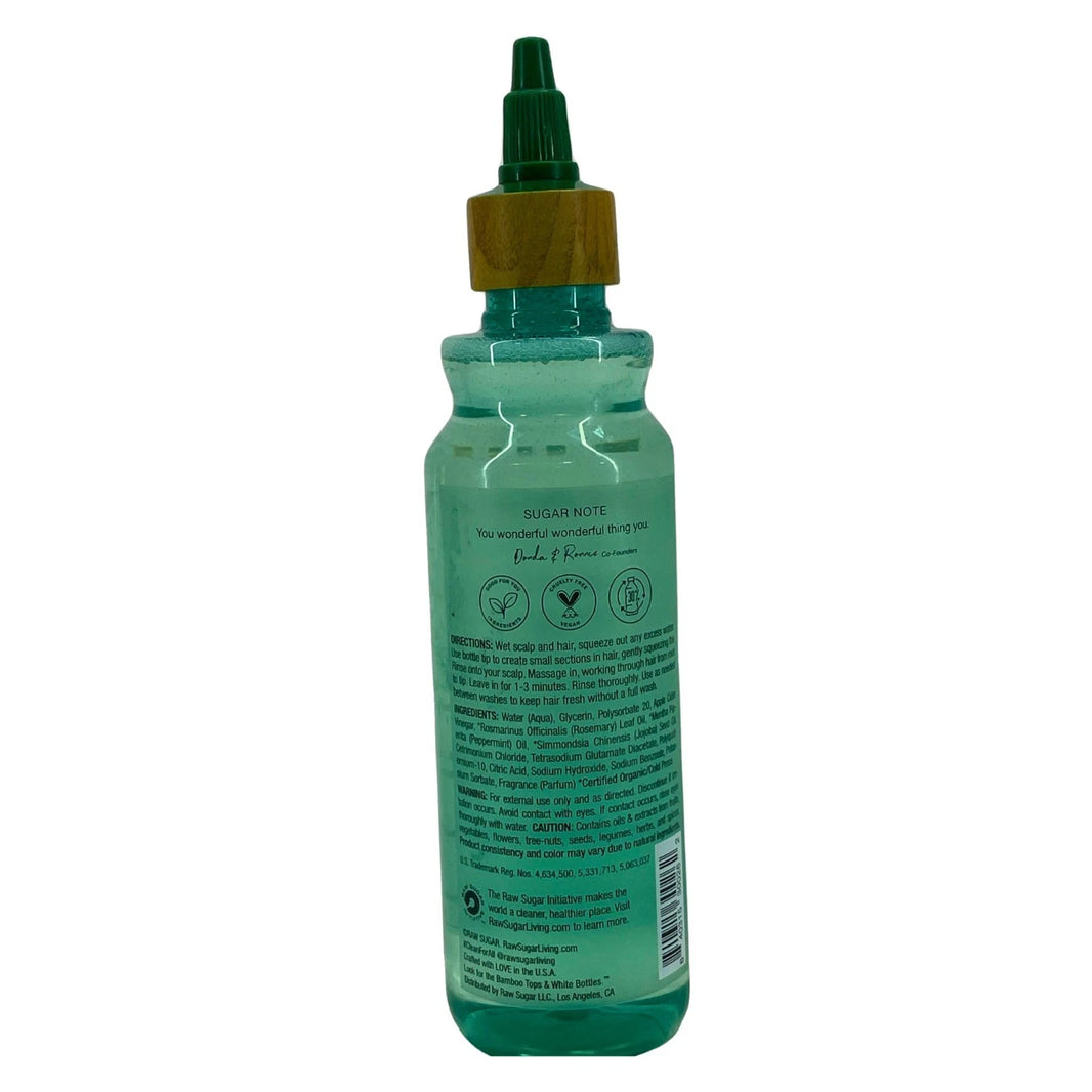 Raw Sugar Rosemary Vinegar Hair Rinse - 6oz - Shampoo Alternative - 2 Pack