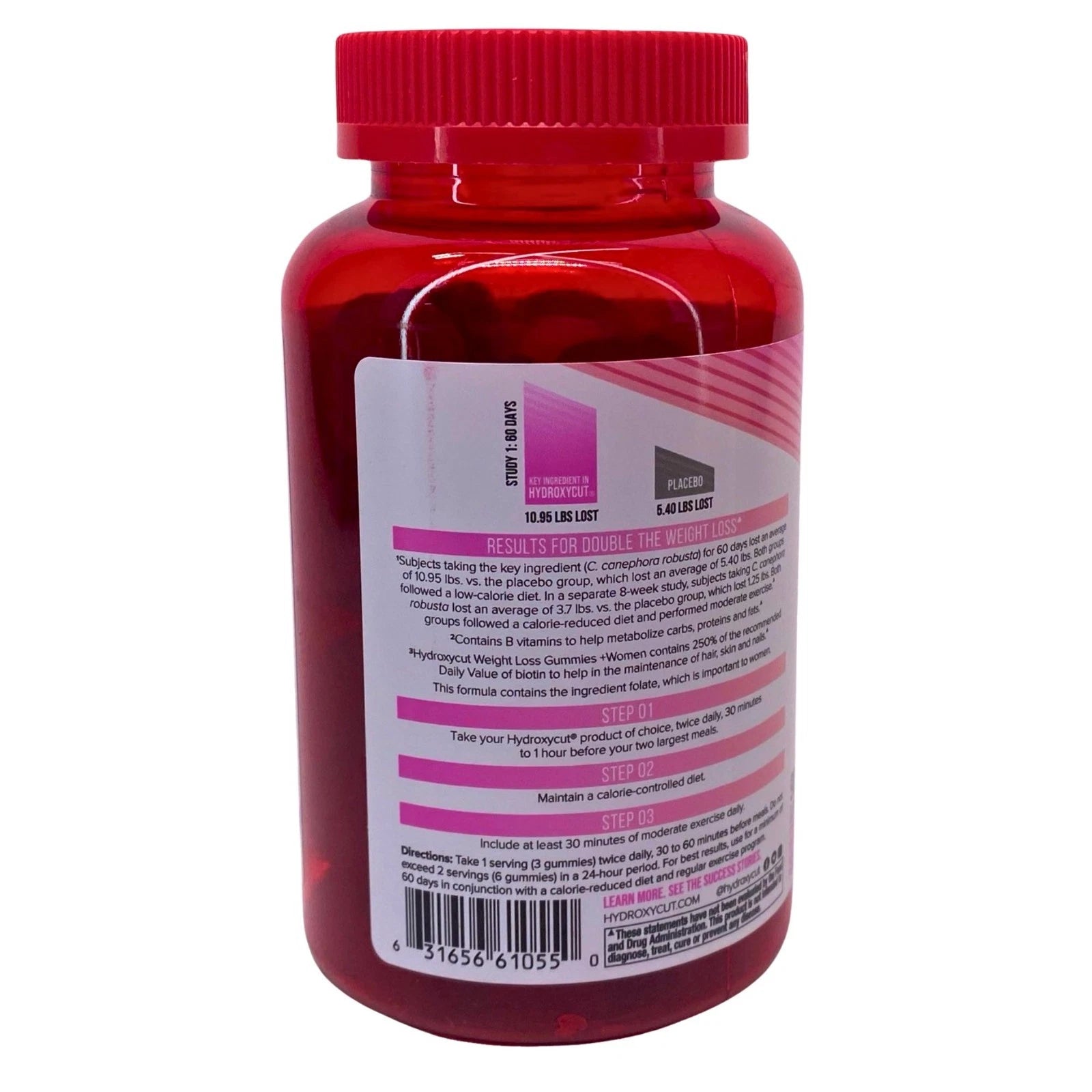 Hydroxycut Weight Loss Gummies for Women Biotin & Collagen 90ct 3 Pack Bundle 4
