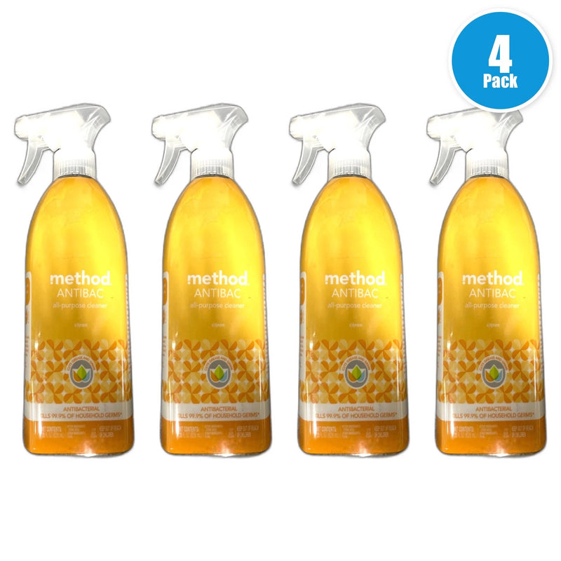 Method All-Purpose Cleaner Citron Scent 28oz Pack of 4 New